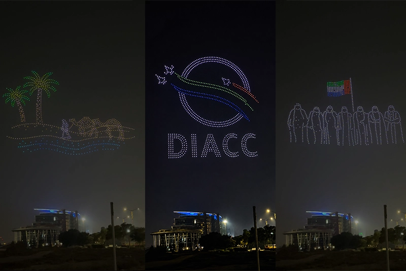 DIACC Drone show with 1000 Drones at Maydan