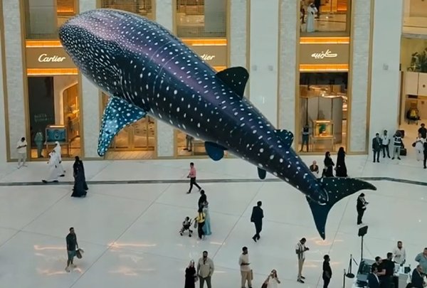 Dubai Fashion Week Opener - 200 Drones Aerial Performance at Dubai Opera