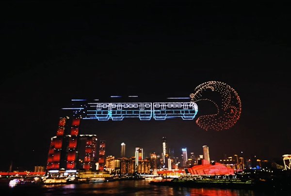 New Year Gala 2025 - 1500 Drone Light Show over Dubai Waterfront
