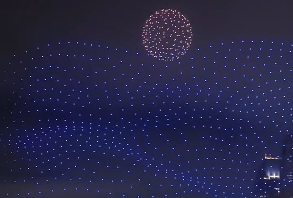 Shopping Festival Finale - 1200 Drone Light Show at Festival City Dubai